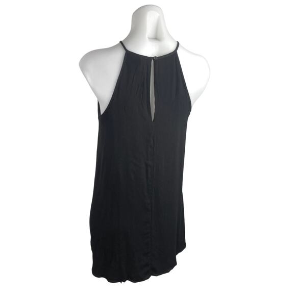Aritzia Talula Women's Black Sleeveless Halter Cami Camisole Mini Shift Dress S - Picture 2 of 4